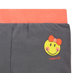 Pyjama Smiley tee-shirt effet tie and dye et short uni 