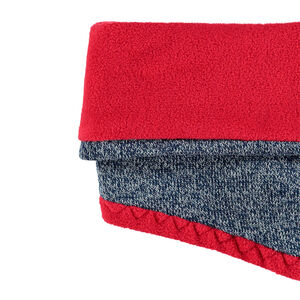 Ensemble bonnet et snood en tricot twisté doublé polaire 