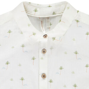 Chemise manches courtes en voile avec imprimé pour bébé garçon 