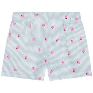 Pyjama 2 pièces en jersey imprimé fraises fille 