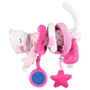 Jeu d'activités spirale en velours, sherpa et jersey 