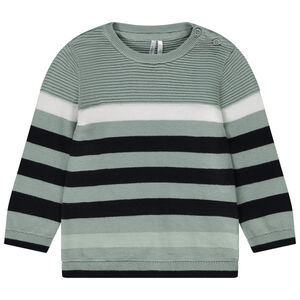 Pull en tricot fantaisie rayé pour bébé garçon 