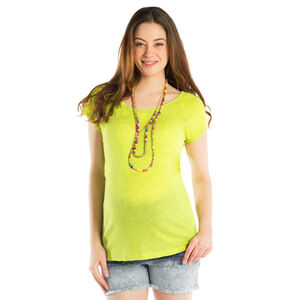 Tee-shirt manches courtes de grossesse uni 