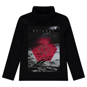 Junior - Sous-pull col roulé avec print lunaire 