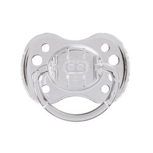 Sucette silicone 0-6 mois avec anneau 