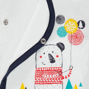 Lot de 5 bodies manches longues avec imprimés thème ours 