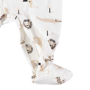 Dors-bien en coton bio imprimé animaux de la jungle all-over 