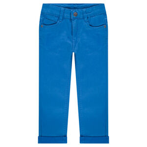 Pantalon effet crinkle avec poche à inscription reliéfée 