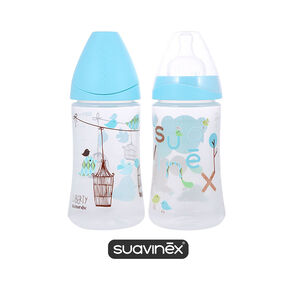 Lot de 2 biberons 270ml - Turquoise 