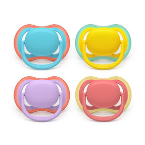 Lot de 2 sucettes silicone 18M+ Ultra Air unies (lot aléatoire) 