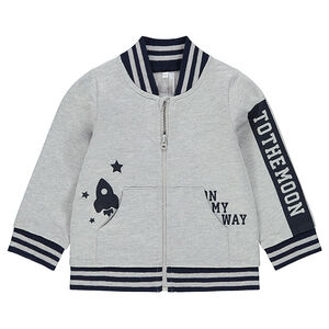 Gilet en molleton esprit teddy avec prints fantaisie 