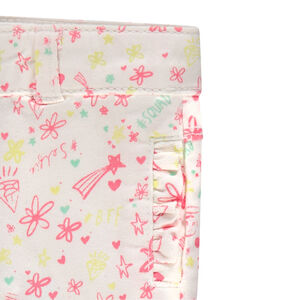 Pantacourt en twill imprimé all-over 