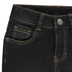 Jean skinny effet used à texte en relief garçon 