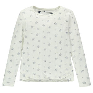 Tee-shirt manches longues imprimé étoiles 