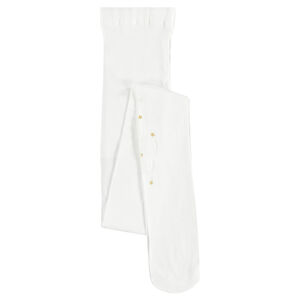 Collant fin blanc de cérémonie 