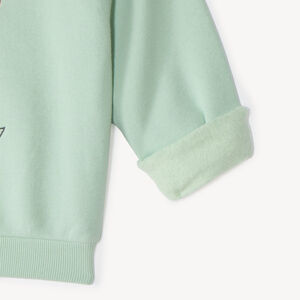 Sweat en molleton print fleuri fille 