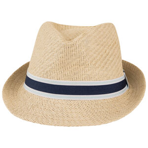 Borsalino tressé avec galon bicolore garçon 