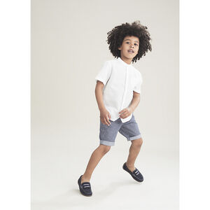 Bermuda à rayures verticales all-over 