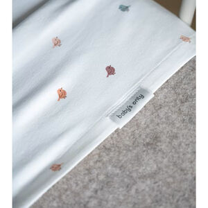 Drap lit bébé oiseaux - Blanc cassé - 120x150 cm 