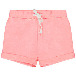 Short uni en jersey slub pour bébé fille 