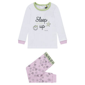 Pyjama en jersey avec print Smiley et pantalon imprimé all-over 