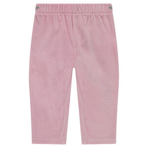 Pyjama en velours avec oiseau printé 