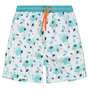 Short de bain avec palmes printées all-over 