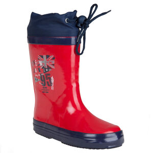 Bottes de pluie avec soufflet print drapeau 