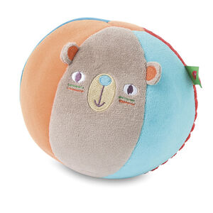 Balle en velours multicolore avec détails brodés 