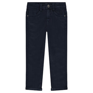 Pantalon en toile coupe slim 