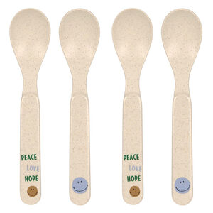 Lot de 4 cuillères Happy Rascals Smile Bleu Ciel 