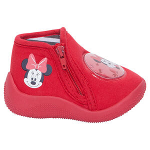 Chaussons bottillons zippés avec patch Disney Minnie 