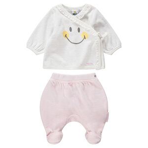Pyjama en velours bicolore print Smiley 