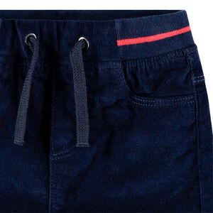 Pantalon en velours à taille élastiquée 