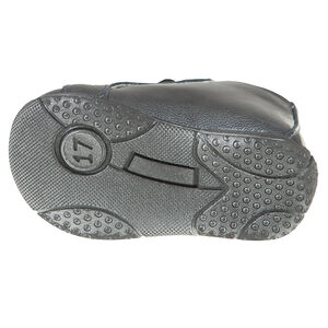 Bottillons vernis en cuir à lacets avec fleurs 