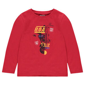 Tee-shirt manches longues en jersey avec print fantaisie 