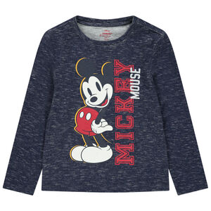 T-shirt manches longues chiné print Mickey Disney 