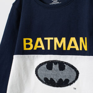 T-shirt manches longues Batman en sequins magiques 