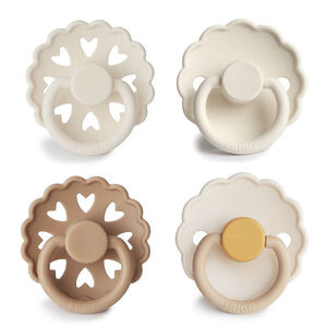 Pack de 4 tétines en silicone Mixed Snowflake Dream 0-6M 
