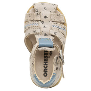 Nu-pieds en cuir avec cactus imprimés all-over 