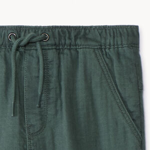 Pantalon uni en toile pour bébé garçon 