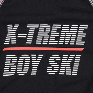 Junior - Tee-shirt manches longues technique avec bandes contrastées 