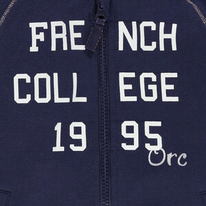 Gilet zippé à capuche en molleton 