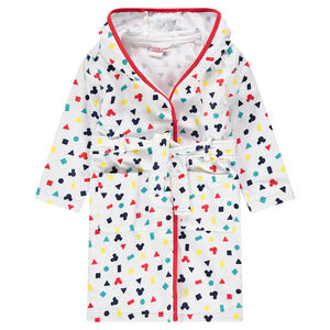 Peignoir en éponge avec motifs graphiques et sertis Mickey Disney  