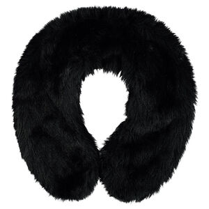 Col en fausse fourrure reliefée 