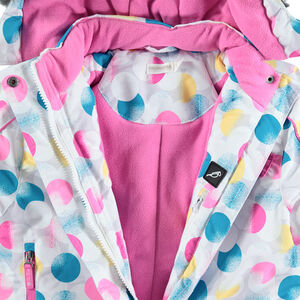 Combinaison de ski effet 2 en 1 à pois colorés all-over 