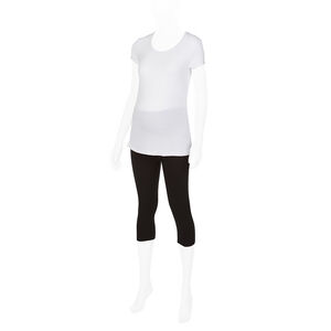 Legging de grossesse court avec bandeau haut 