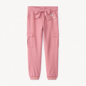 Pantalon de jogging style cargo avec ceinture fille 