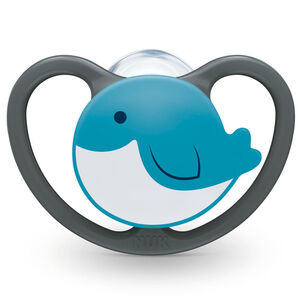 Lot de 2 sucettes silicone Space 18/36 mois - Baleine&Ours 