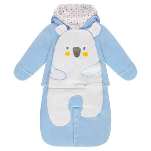 Pilote Nid d'ange en velours motif koala 